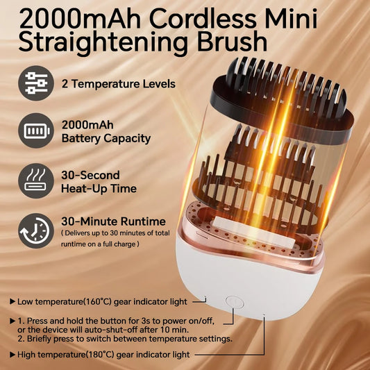 Wireless Mini Hair Straightener